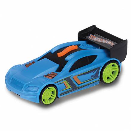 Машинка Hot Wheels со светом и звуком, голубая, 13 см 